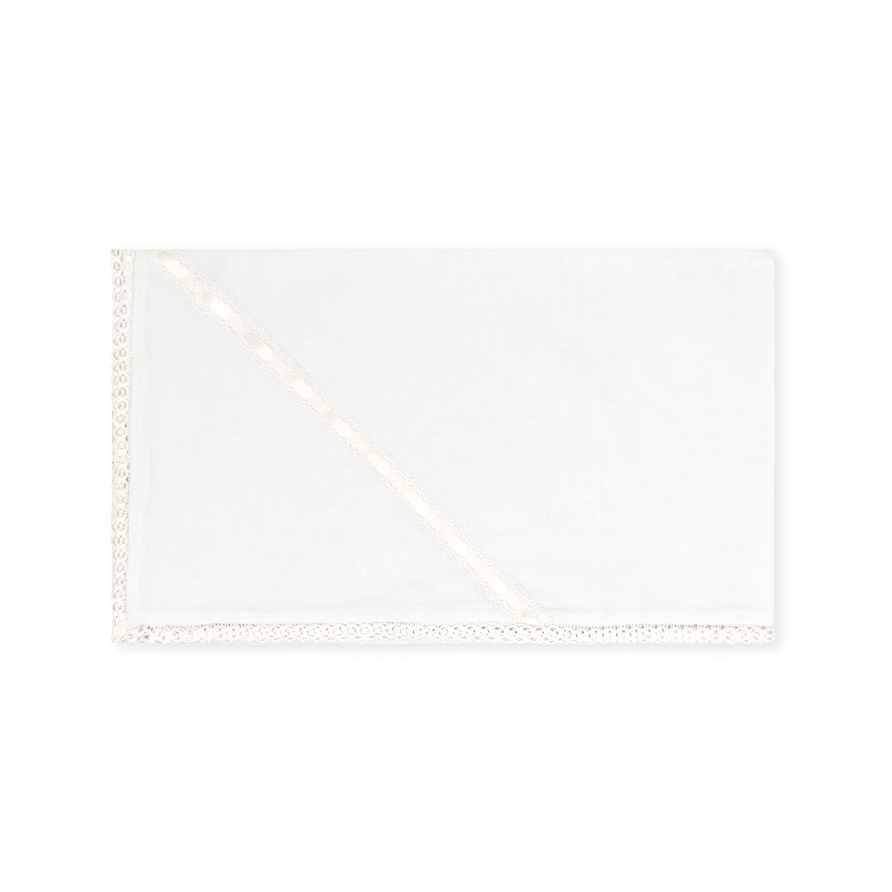 Heirloom Blanket - Blessings White with Ecru - Classic Core Baby | Lullaby Set