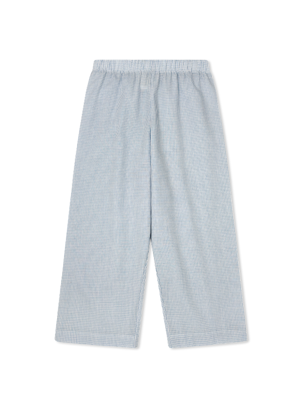 William Pant - Baker Blue Minigingham