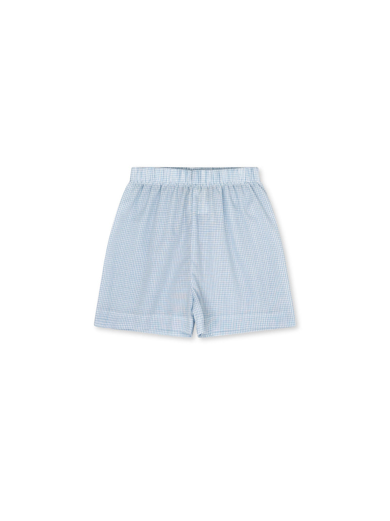 Stewart Short - Baker Blue Minigingham (FW25)