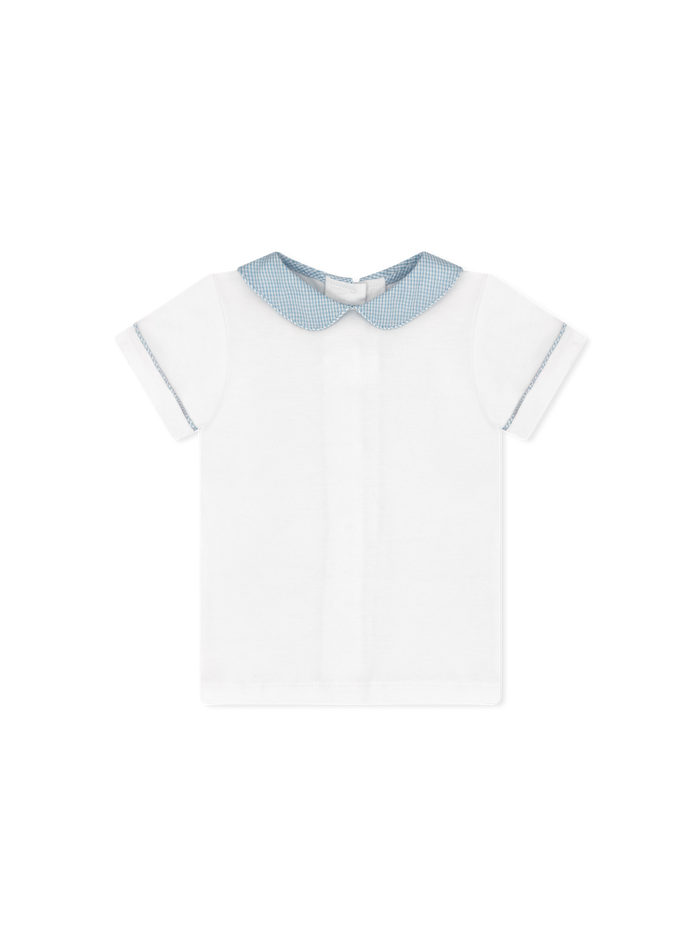 Sibley Shirt - Legacy White, Baker Blue Minigingham (FW25)