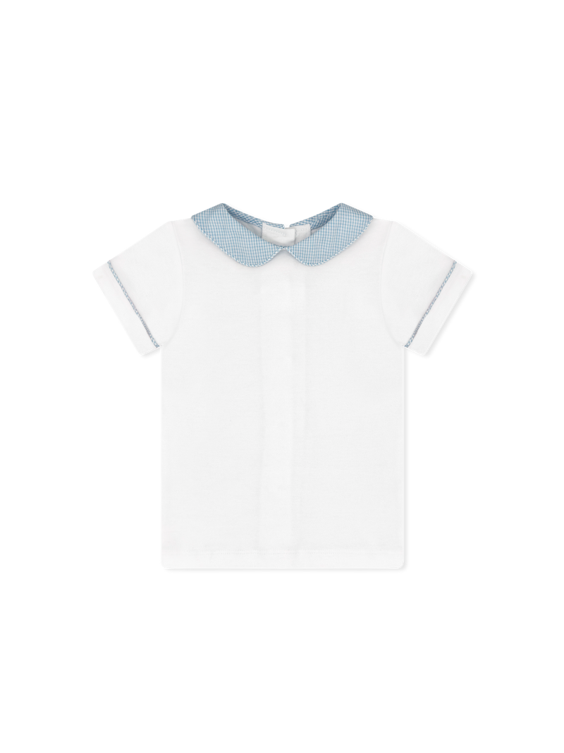 Sibley Shirt - Legacy White, Baker Blue Minigingham (FW25)