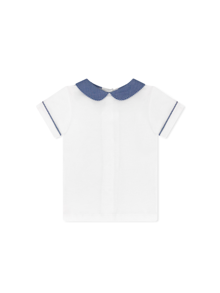 Sibley Shirt - Legacy White, River Royal Minigingham