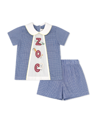 Adam Short Set - Riley Royal Minigingham, ZOO