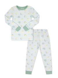 Sweet Pea PJ Set - Memorable Moments, Happy Mint