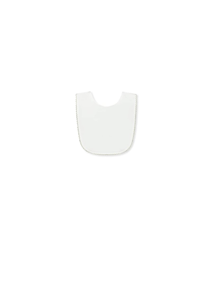 Heirloom Bib - Park White with Ecru - Classic Core Baby | Lullaby Set