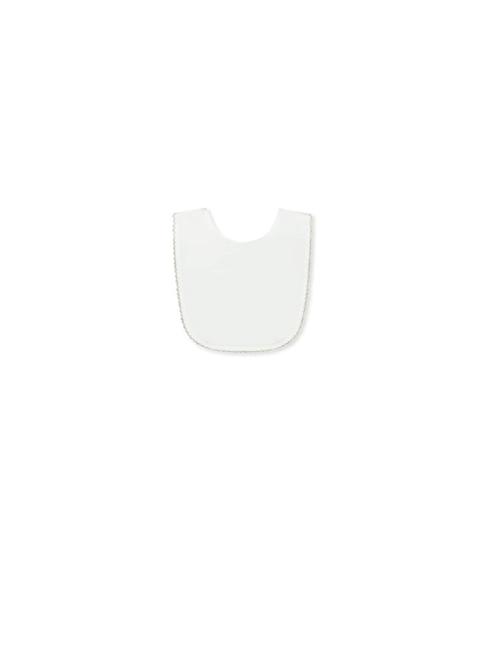 Heirloom Bib - Park White with Ecru - Classic Core Baby | Lullaby Set