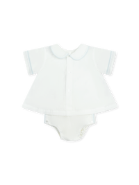 Dapper Diaper Set - Blessings White, Blue