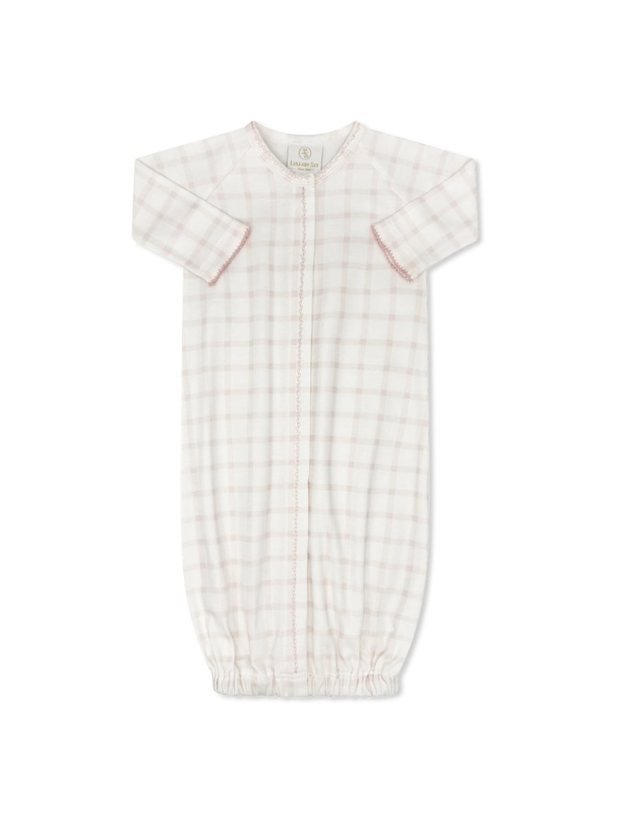 Snuggle Me Saque - Wilmington Pink Windowpane - Classic Core Baby | Lullaby Set