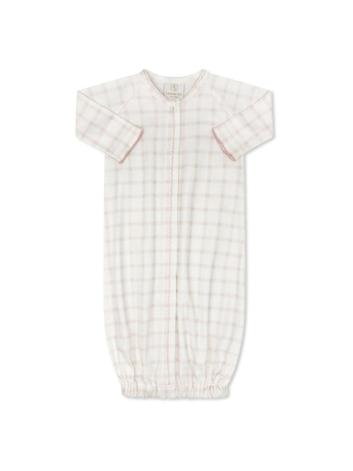 Snuggle Me Saque - Wilmington Pink Windowpane - Classic Core Baby | Lullaby Set