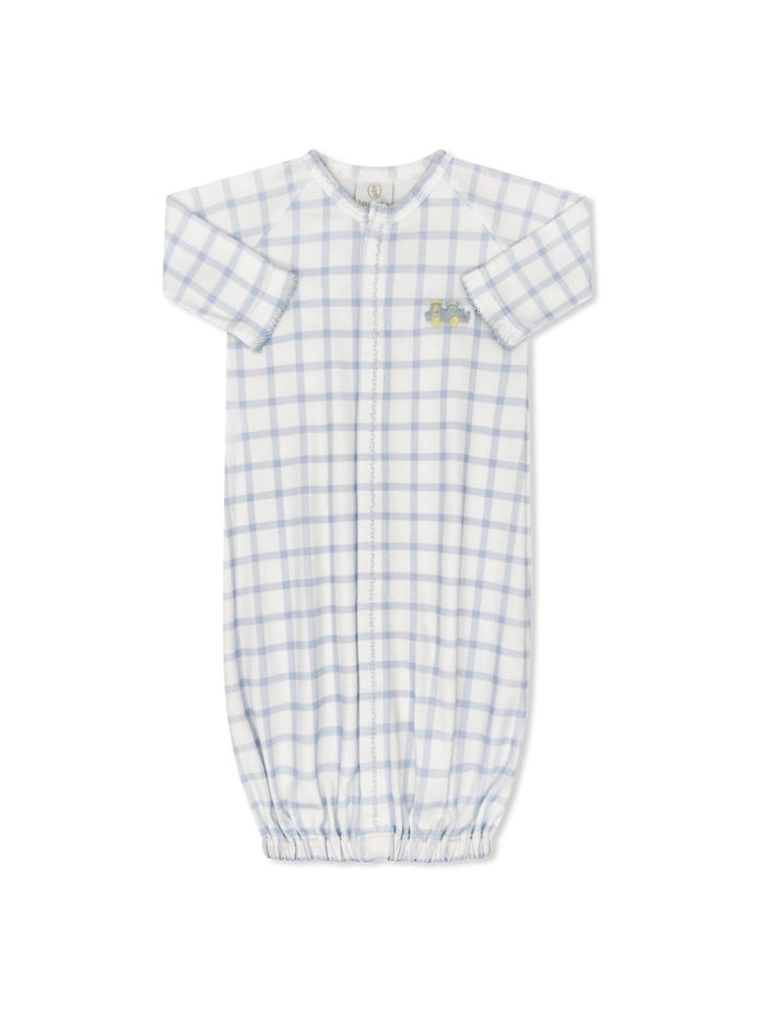 Snuggle Me Saque - Whales Blue Windowpane - Classic Core Baby | Lullaby Set
