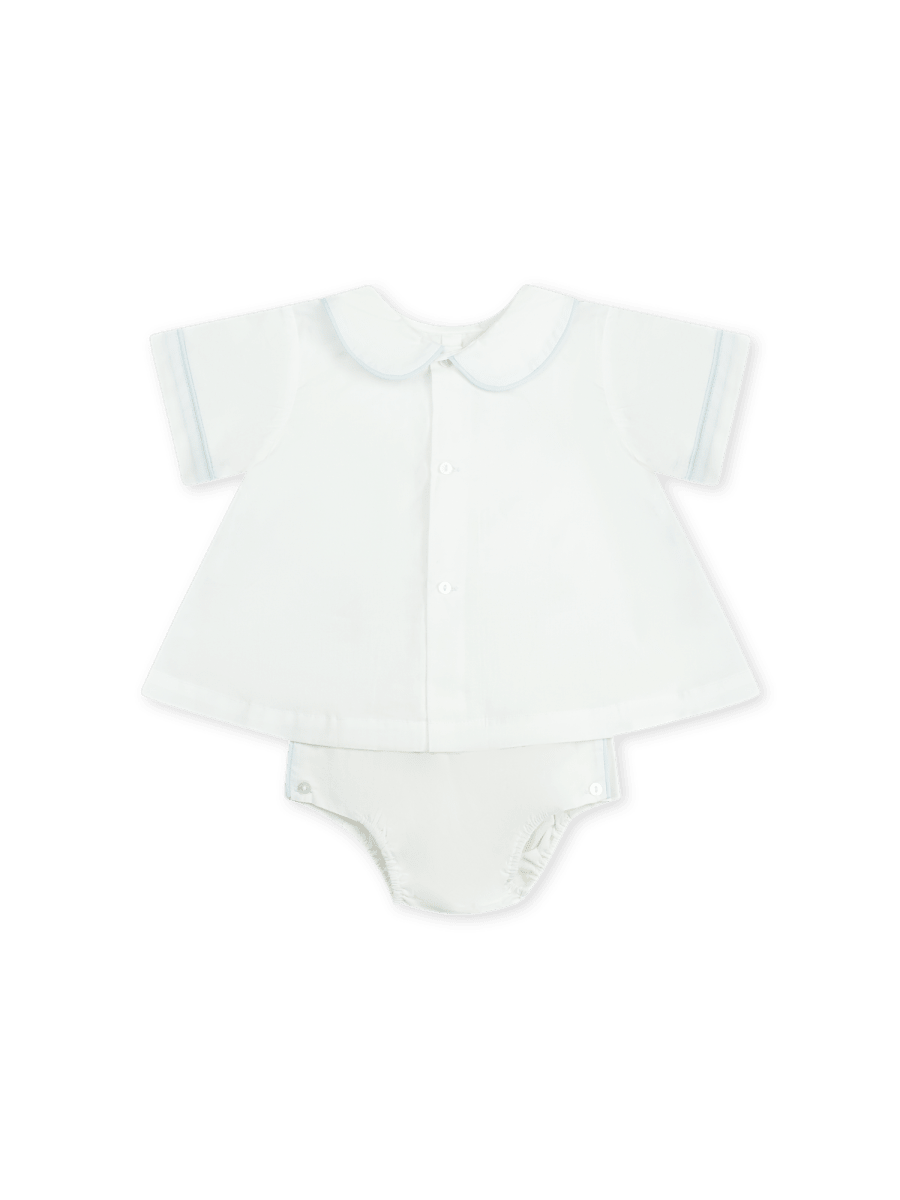 Dapper Diaper Set - Blessings White, Blue - Classic Sets | Lullaby Set
