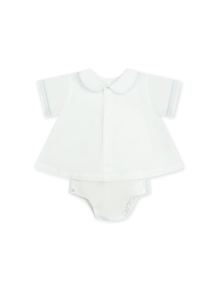 Dapper Diaper Set - Blessings White, Blue - Classic Sets | Lullaby Set