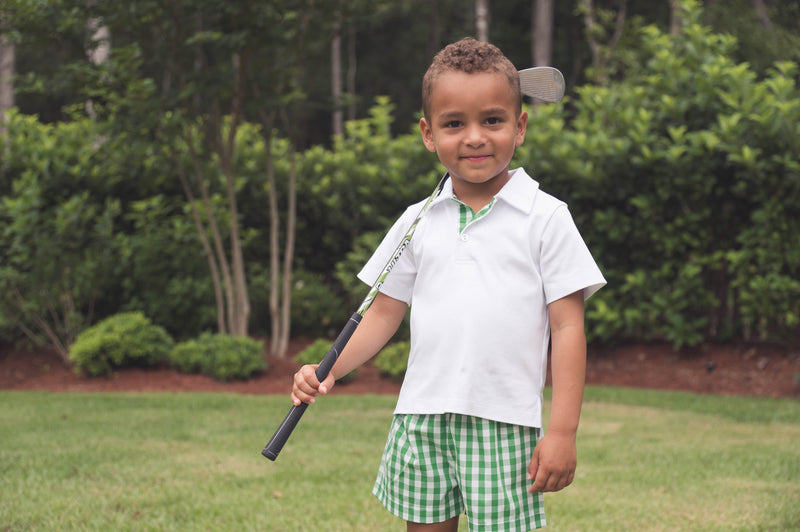 Stewart Short - Augusta Green Gingham