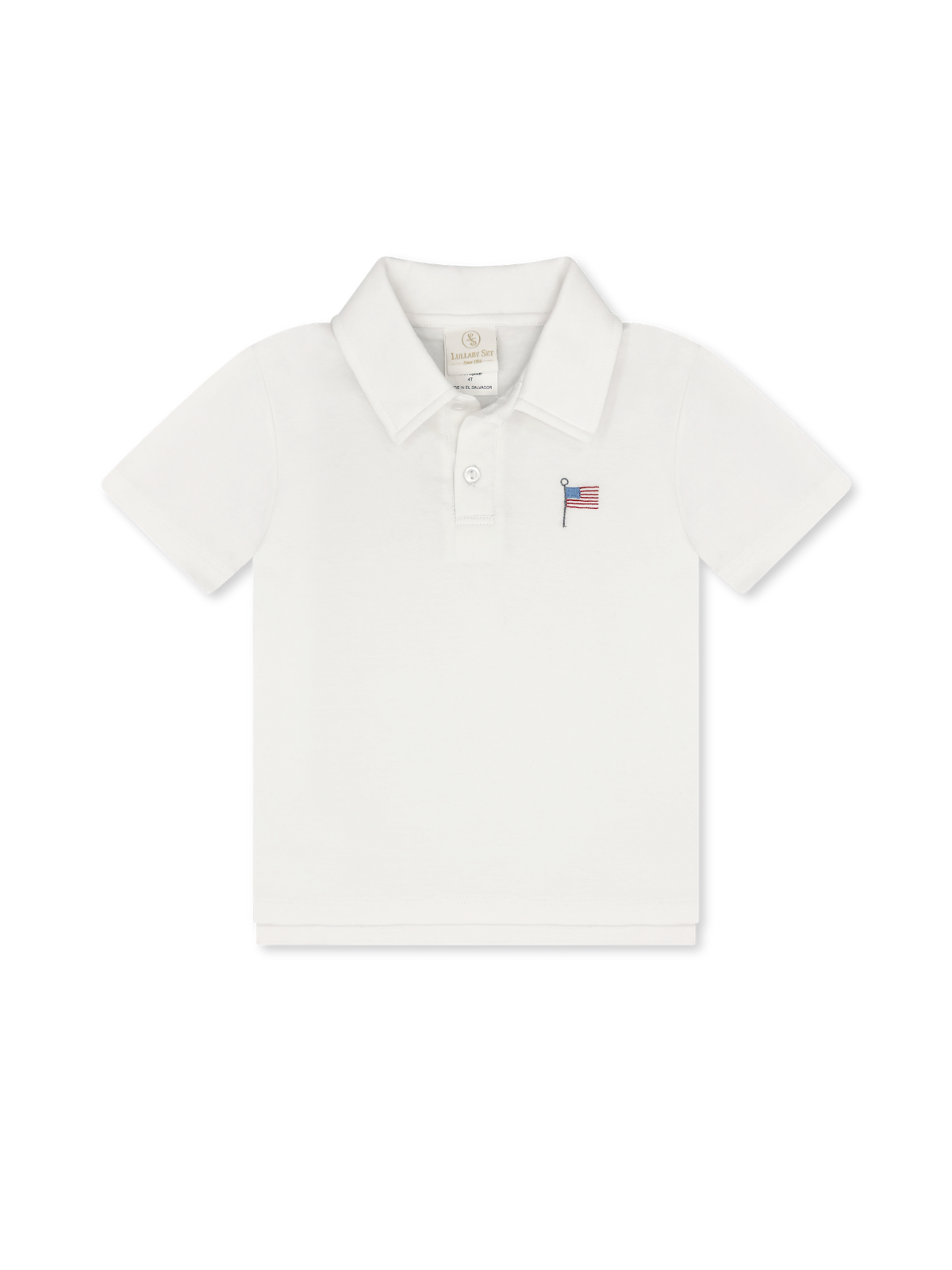 Parker Polo - Legacy White, American Flag