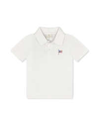 Parker Polo - Legacy White, American Flag