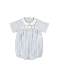 Noah Ribbon Bubble - Classic Blue Windowpane