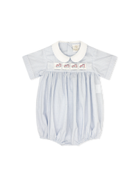 Noah Ribbon Bubble - Classic Blue Windowpane