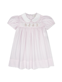 Ruth Ribbon Dress - Classic Pink Windowpane