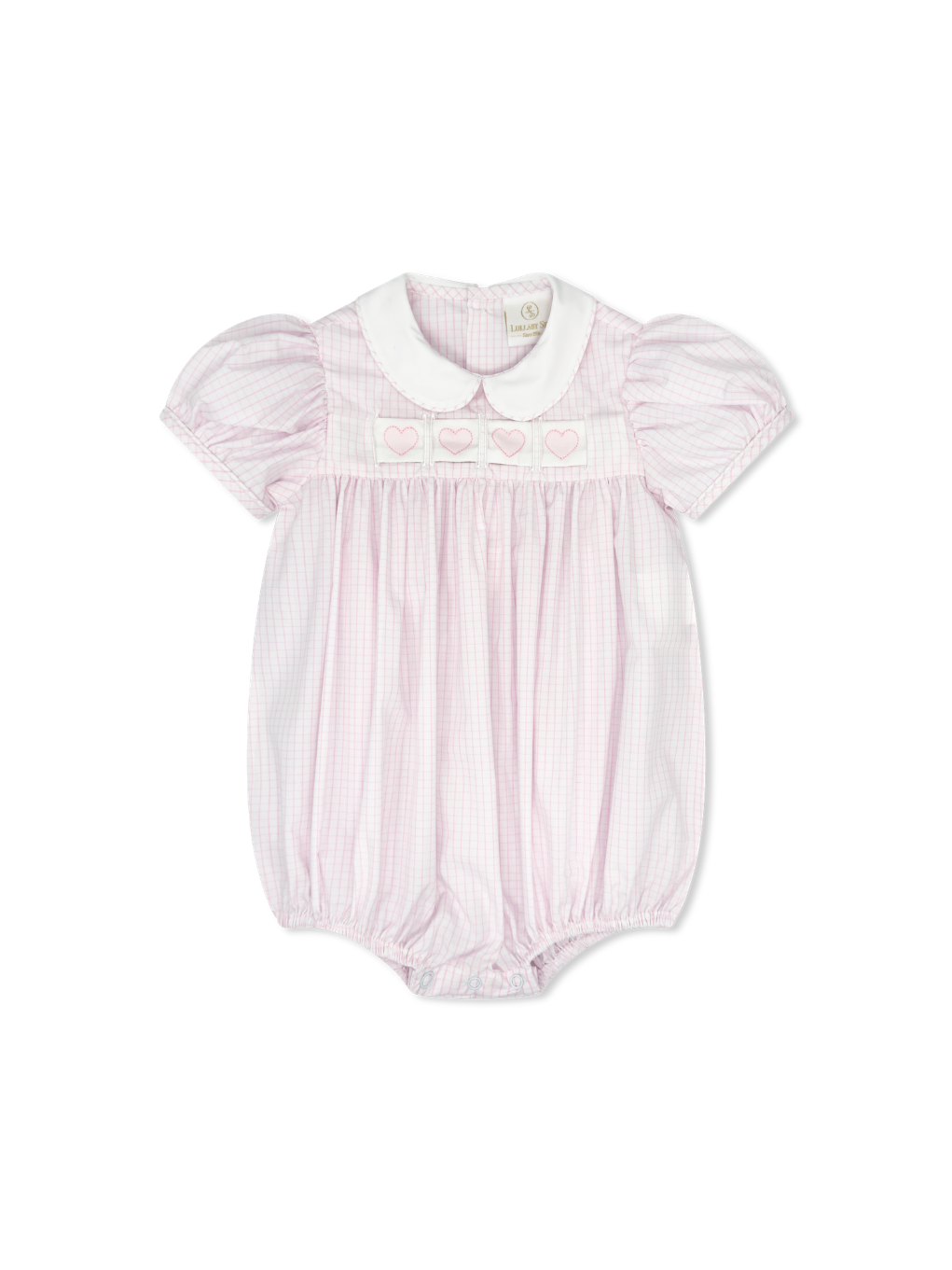 Ruth Ribbon Bubble - Classic Pink Windowpane