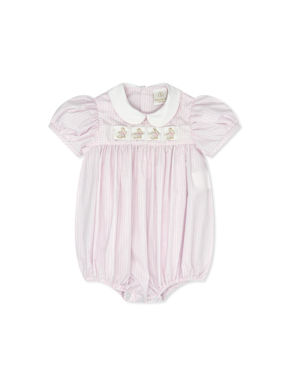 Ruth Ribbon Bubble - Classic Pink Windowpane