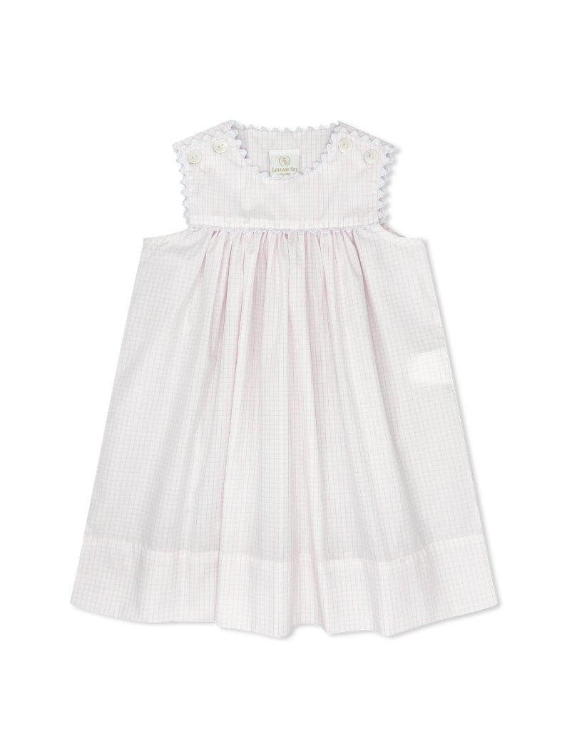 Charming Dress - Classic Pink Windowpane