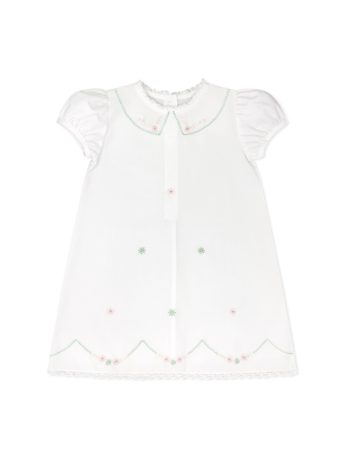 Ashtyn Dress - Blessing White, Pink and Green Floral