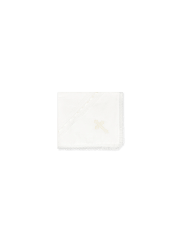 Heirloom Blanket - Blessings White Batiste with Cross - Classic Core Baby | Lullaby Set