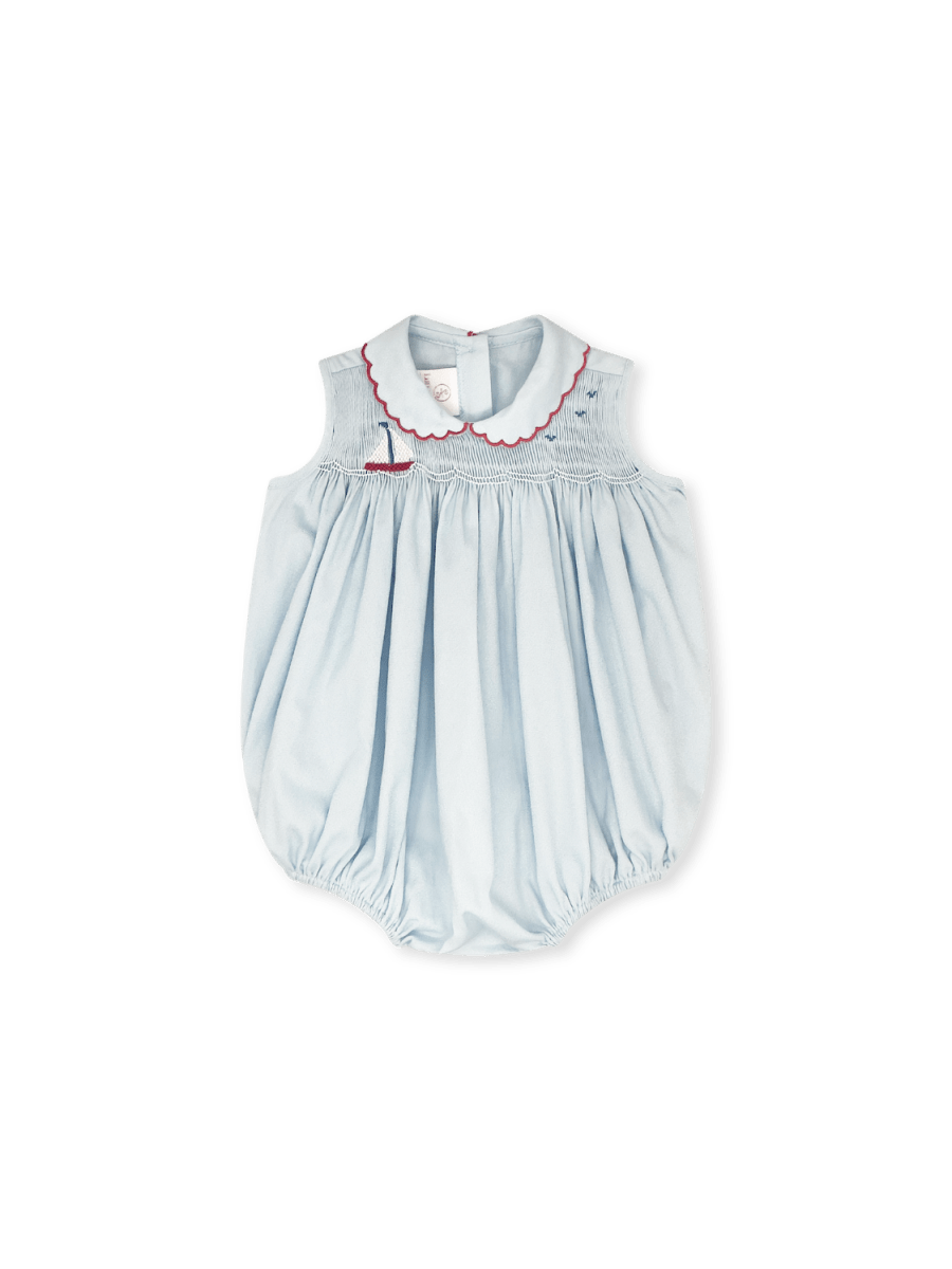 Ella Bubble - Brentwood Blue Pique, Sailboat - Classic Bubbles | Lullaby Set