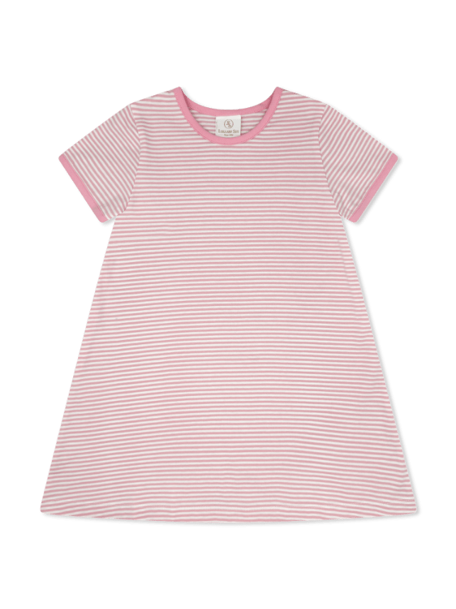 Faith Dress - Pretty Pink Stripe - Classic Dresses | Lullaby Set