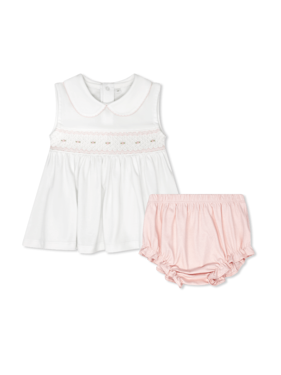 Rose Diaper Set - Palmer Pink Pima, Flowers - Classic Sets | Lullaby Set