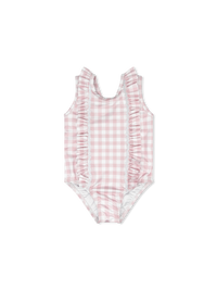 Molly Swimsuit - Playful Pink Buffalo Check