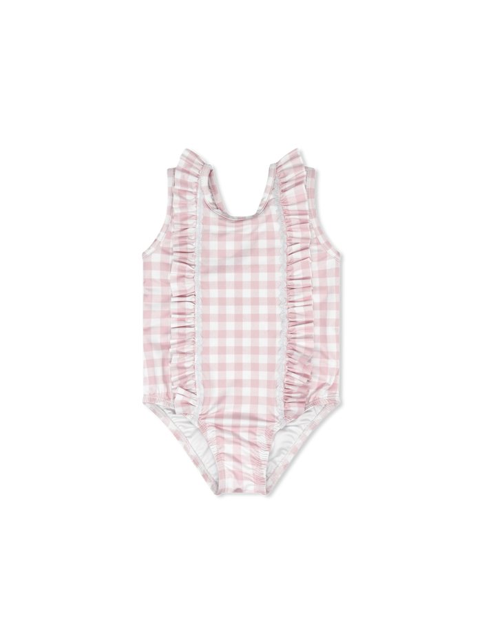 Molly Swimsuit - Playful Pink Buffalo Check