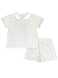 Sibley Short Set - Cornflower Check