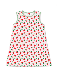 Ann Dress - Berry Sweet, Green Minigingham - Classic Dresses | Lullaby Set