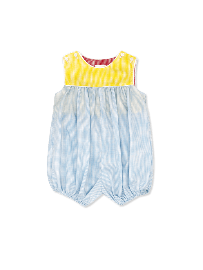 Charming Bubble - Red, Yellow and Blue Minigingham Color Block - Classic Bubbles | Lullaby Set