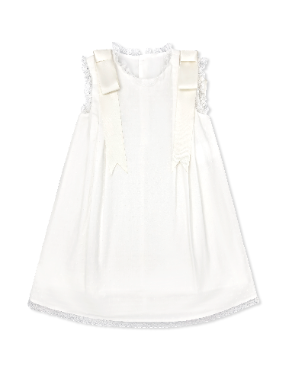 Patricia Dress - Spring Swiss Dot, Ecru