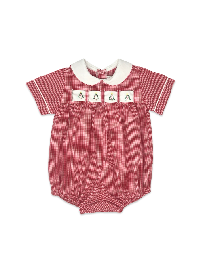 Noah Ribbon Bubble - Ridgeland Red Minigingham