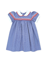 Kendall Dress - Riley Royal Minigingham