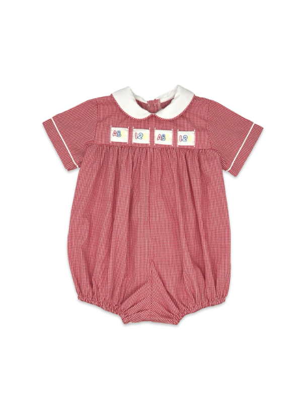 Noah Ribbon Bubble - Ridgeland Red Minigingham