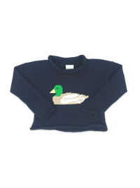 Ryan Roll Neck Sweater - Northshore Navy, Mallard