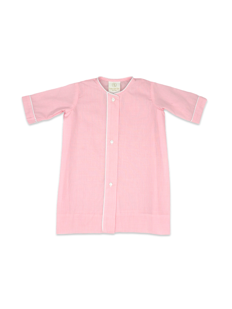 Welcome Little One Daygown - Polite Pink Minigingham