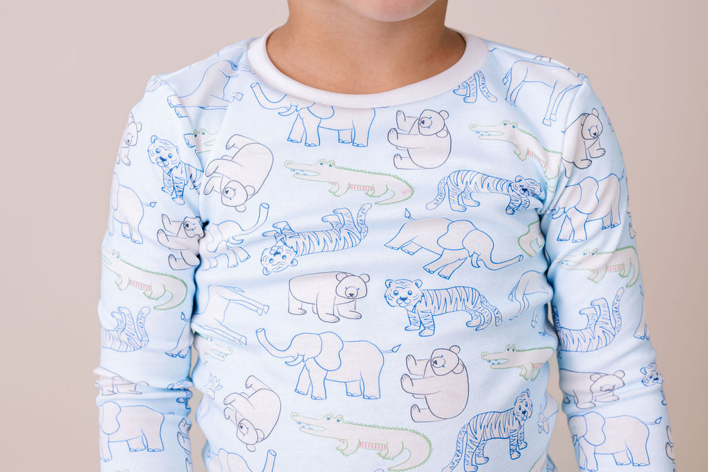 Sweet Pea PJ Set - They All Asked For You, Blue