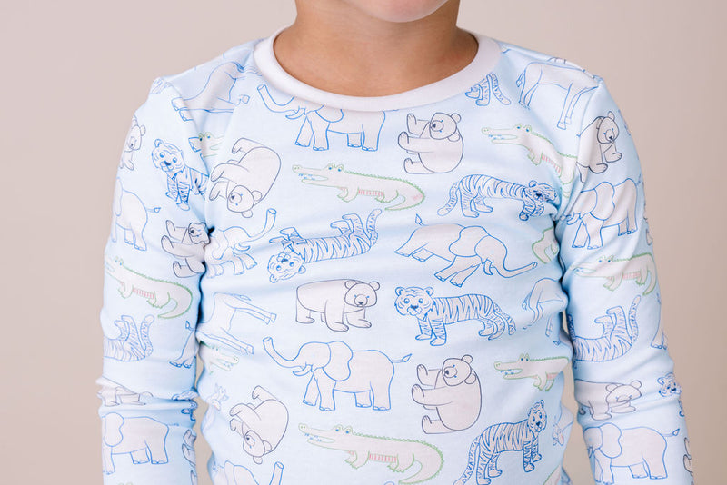 Sweet Pea PJ Set - They All Asked For You, Blue