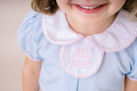 Timeless Tab Bubble - Baby Blue Minigingham