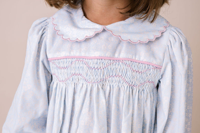 Michelle Dress Long Sleeve - Snow Kissed Floral