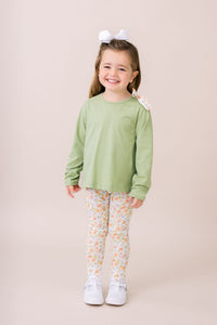 Madeline Legging Set - Saybrook Sage Knit, Hearthside Floral