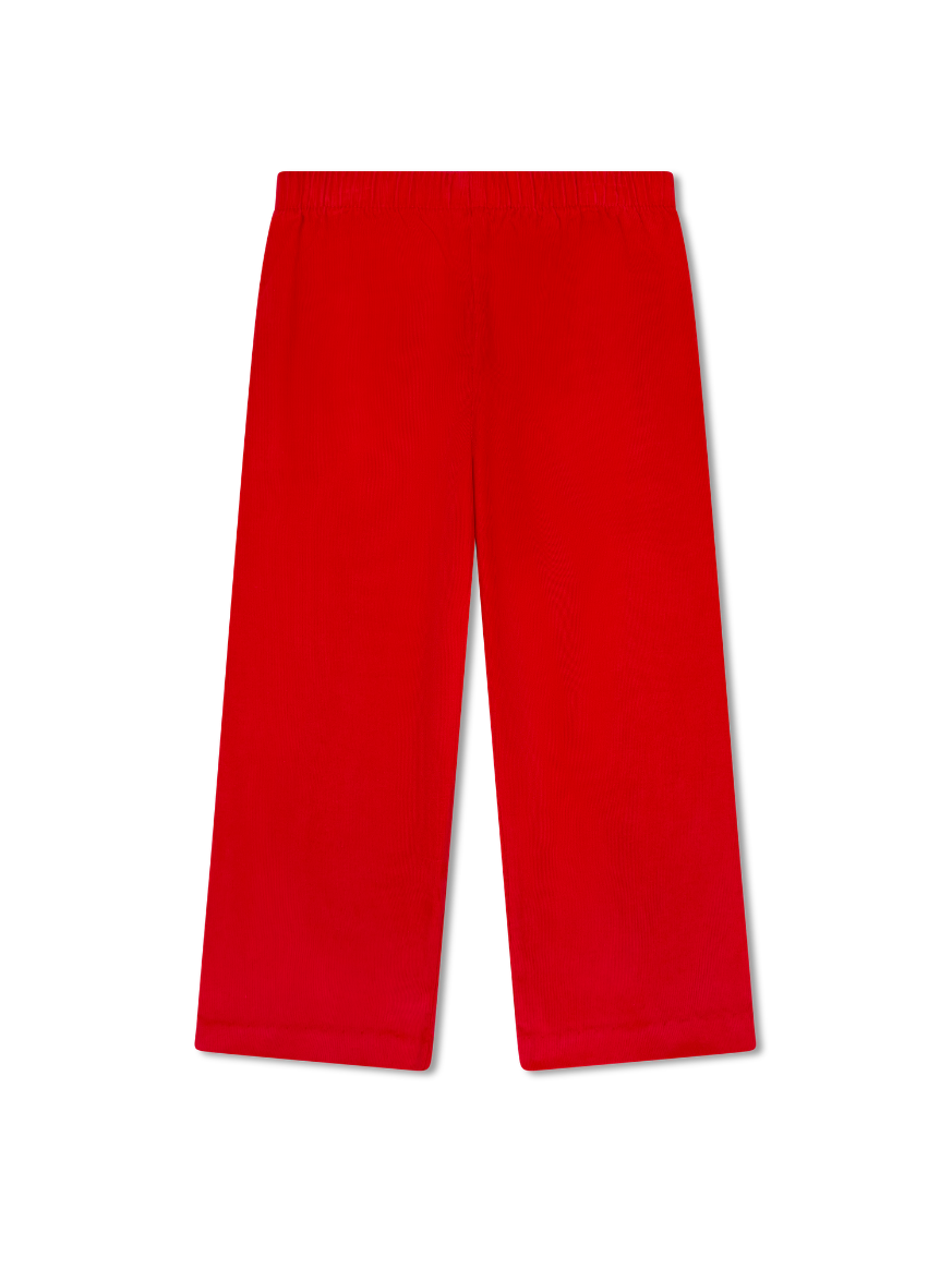 William Pant -  High Point Red Corduroy