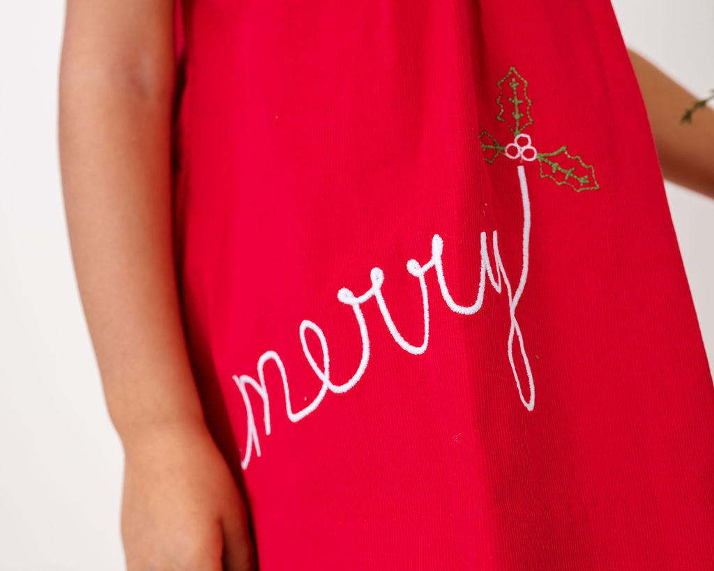 Eloise Dress - High Point Red Corduroy, Merry