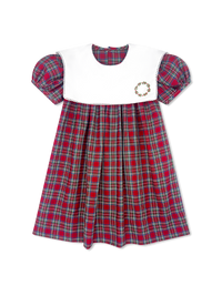 Hope Chest Dress - Woodstock Plaid, Wreath