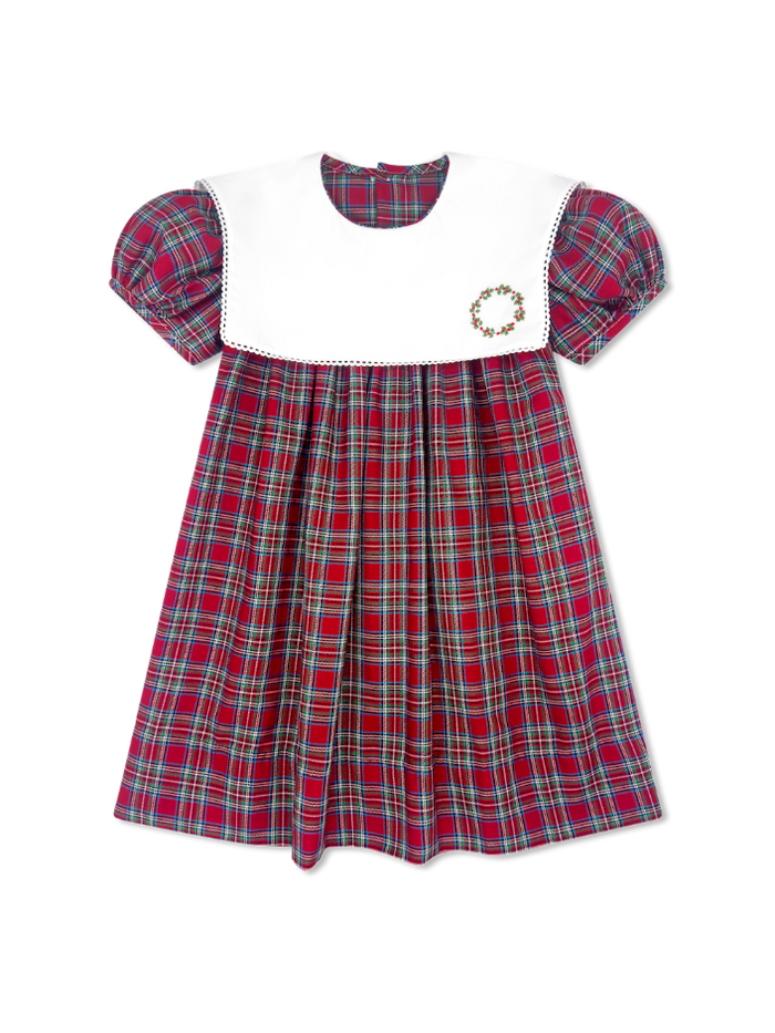 Hope Chest Dress - Woodstock Plaid, Wreath